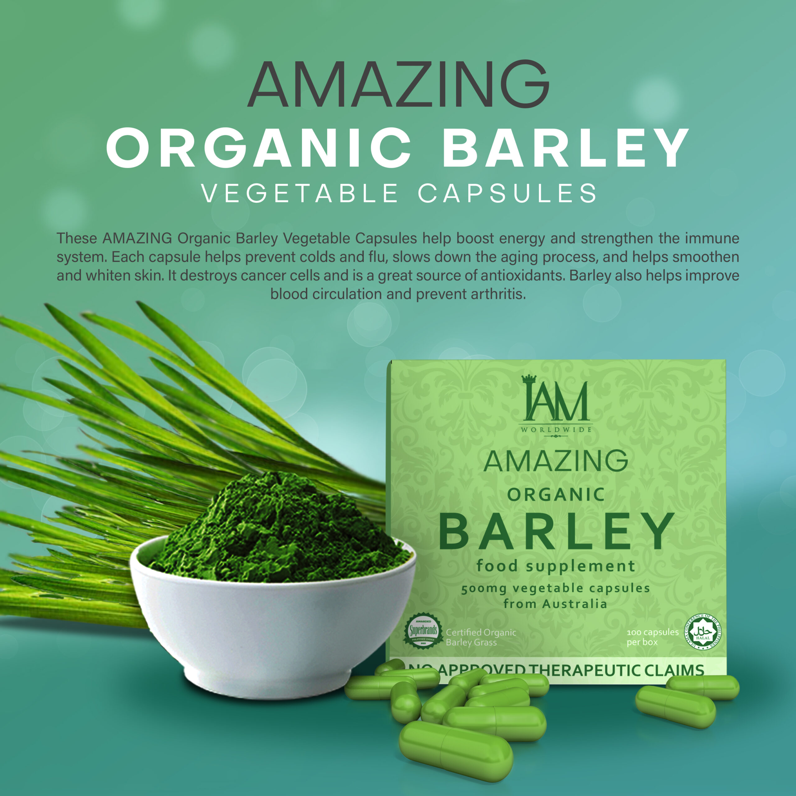 Amazing Pure Organic Barley Capsule – Barley Worldwide